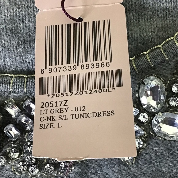 Jessica  Gray sleeveless sweater Dress Women size Large - Picture 9 of 11